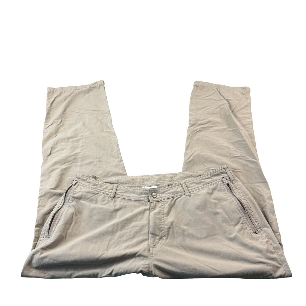 Clothing Arts Brown Pick Pocket Proof Mens Nylon Travel Pants 40X32